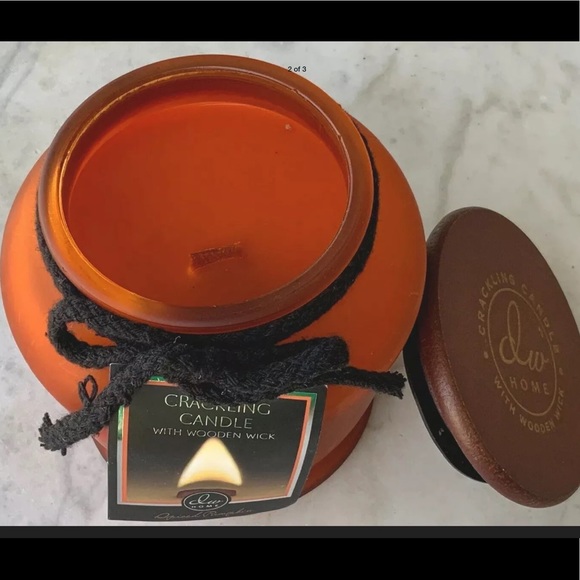 DW HOME SPICED PUMPKIN CRACKLING WOOD WICK CANDLE NEW 14.63 oz - Picture 2 of 3